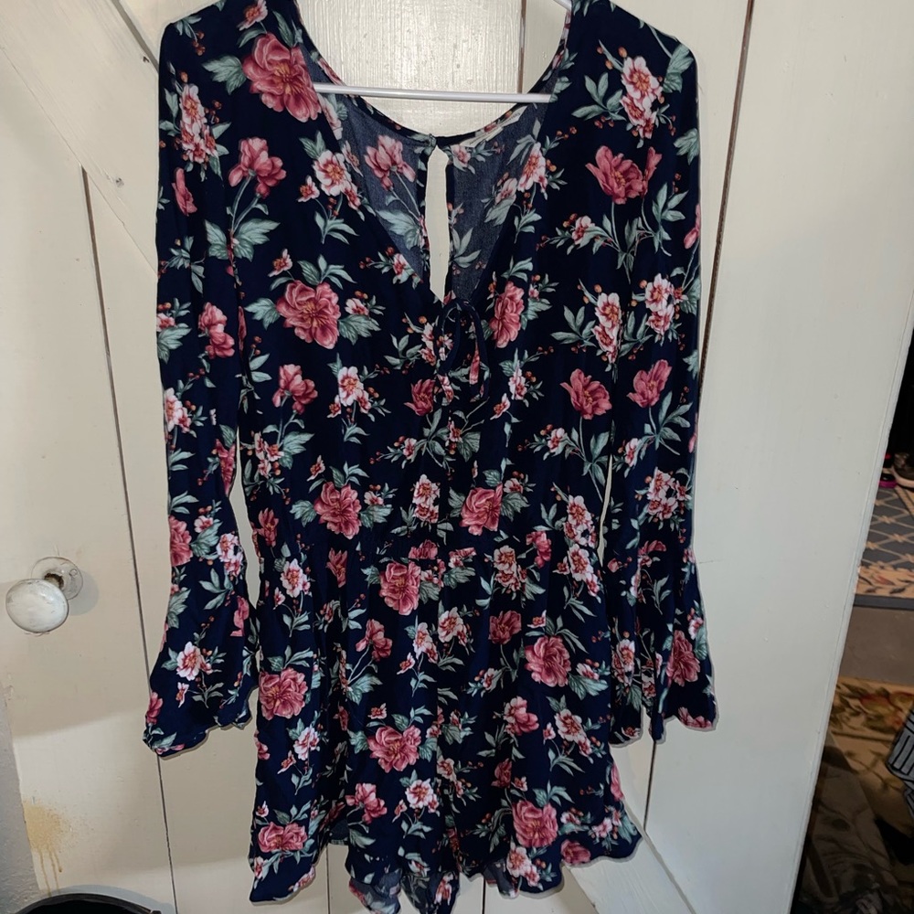 American Eagle Floral Romper